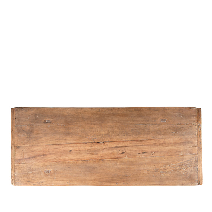Top of a persimmon shizimu rustic antique Chinese coffee table from Henan Province | Indigo Antiques