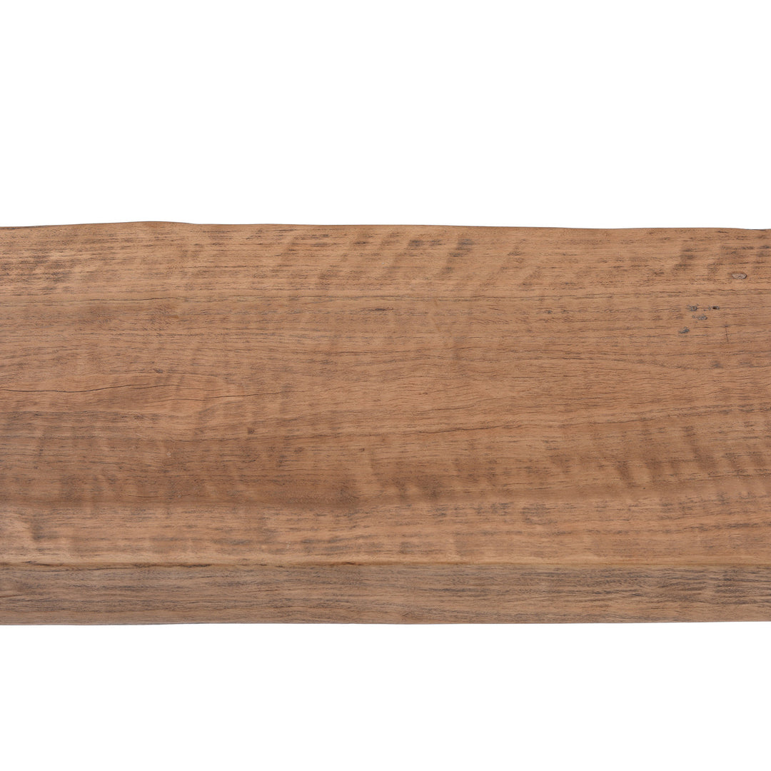 Detail From Tableop From Chinese Walnut Trestle Console Table With Detachable Top