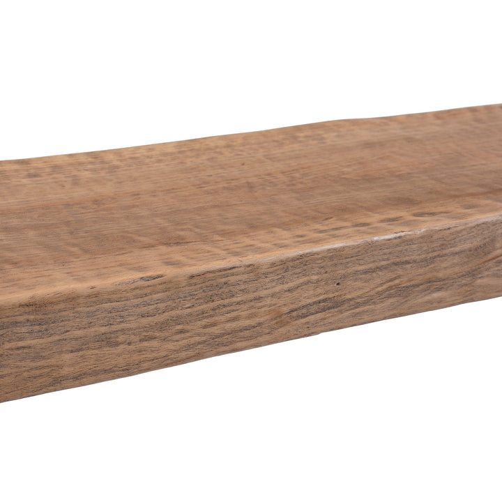 Depth Detail From Chinese Walnut Trestle Console Table With Detachable Top
