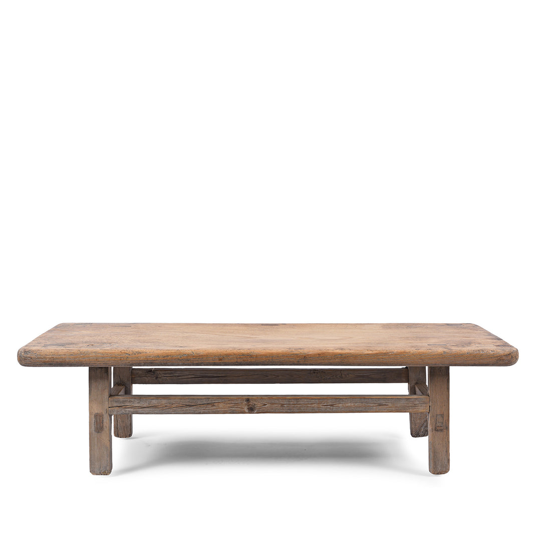 Small Bleached Farmhouse Coffee Table From Henan - Ca 1900