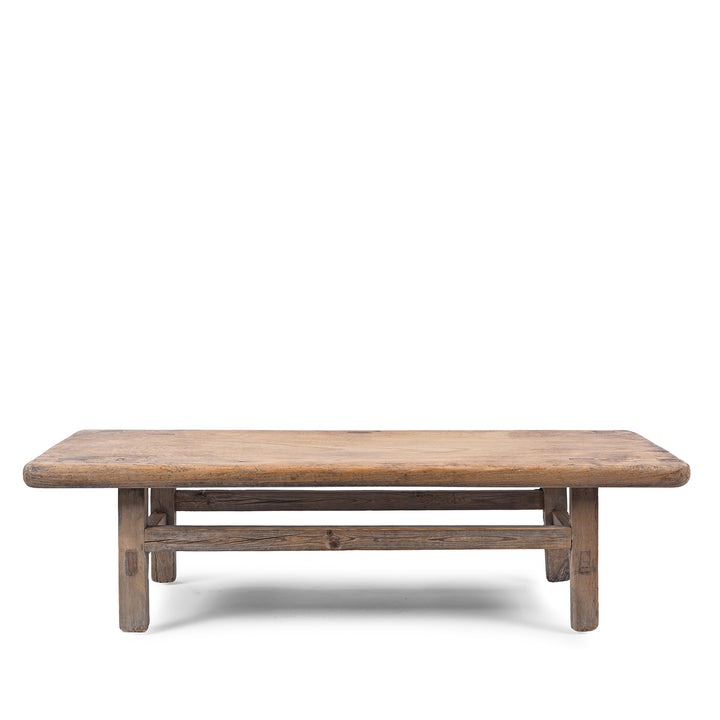 Small Bleached Farmhouse Coffee Table From Henan - Ca 1900