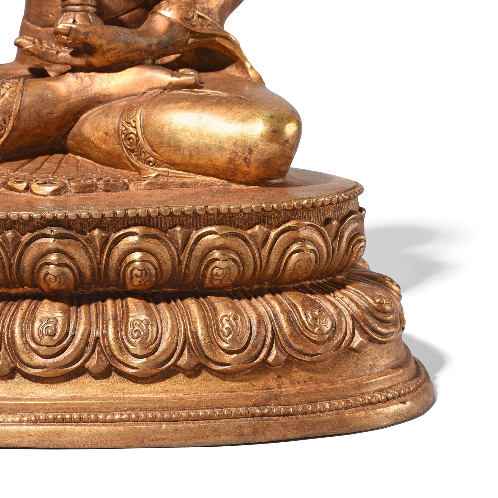Gilt Brass Sitting Buddha - Varada Mudra Gilt Brass Sitting Buddha - Varada Mudra