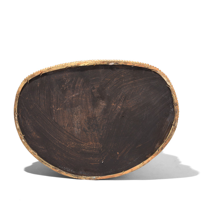 Underside Of Gilt Brass Sitting Buddha - Bhumisparsha Mudra | Indigo Antiques