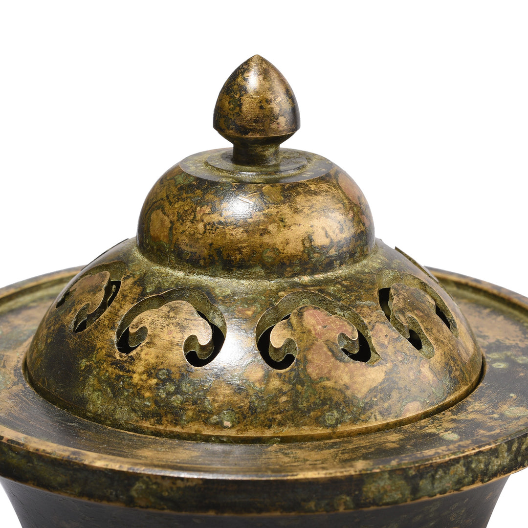 Detail From Bronze Incense Burner | Indigo Antiques