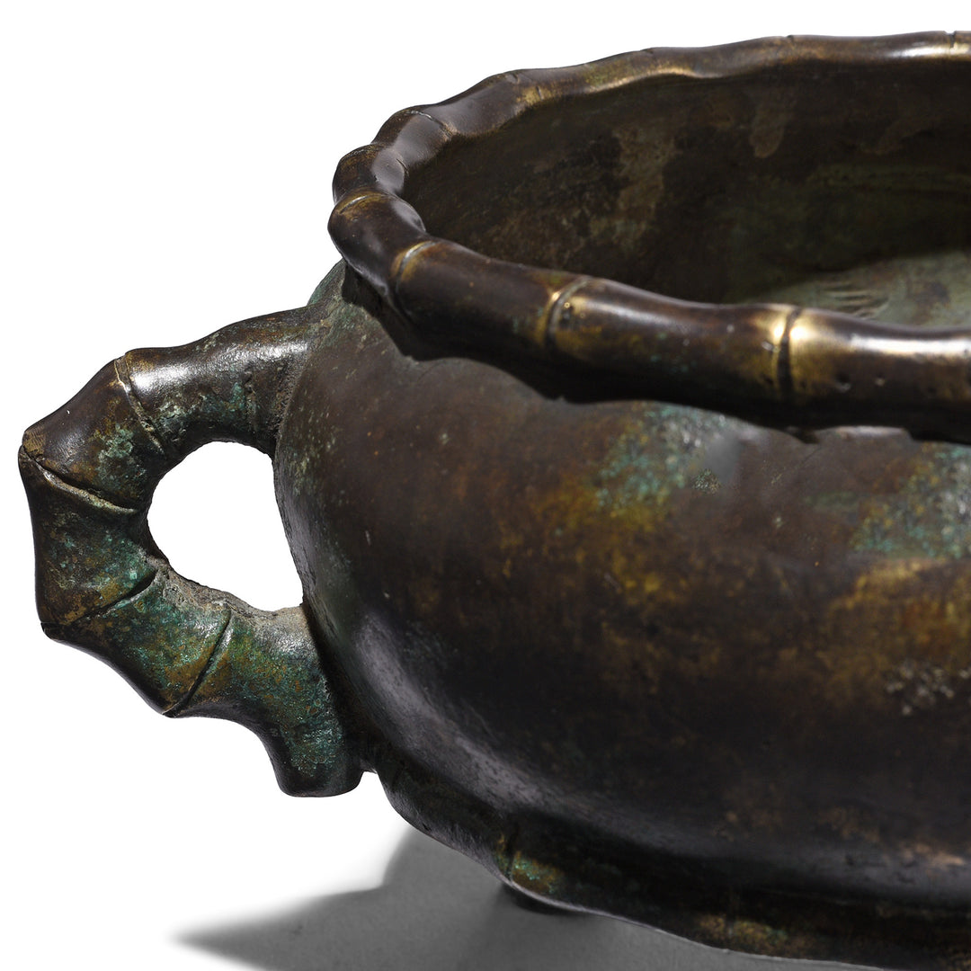 Detail From Bronze Incesnse Censer Bowl | Indigo Antiques