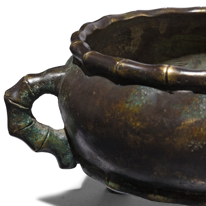 Detail From Bronze Incesnse Censer Bowl | Indigo Antiques