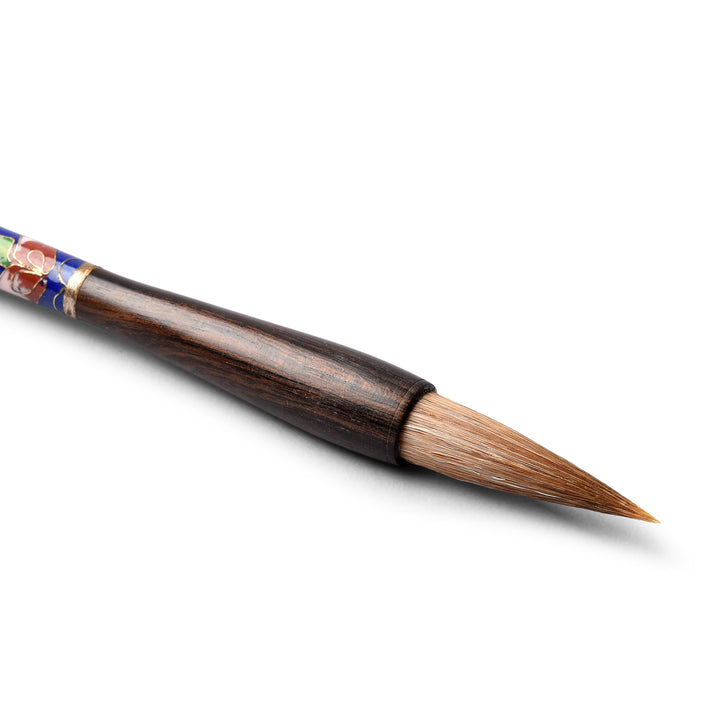 Tip Detail From Cloisonne Calligraphy Brush | Indigo Antiques