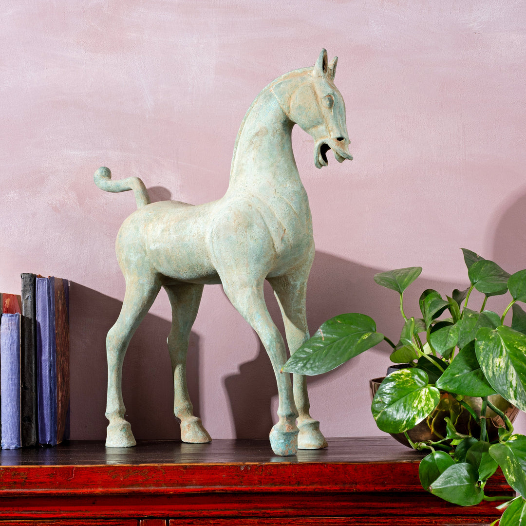 Bronze Horse - Tang Dynasty Style Reproduction | Indigo Antiques