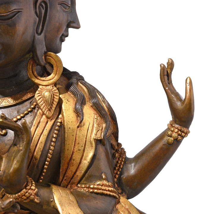 Hand Detail From Gilded Statue of Usnisavijaya -  Buddha of Longevity | Indigo Antiques