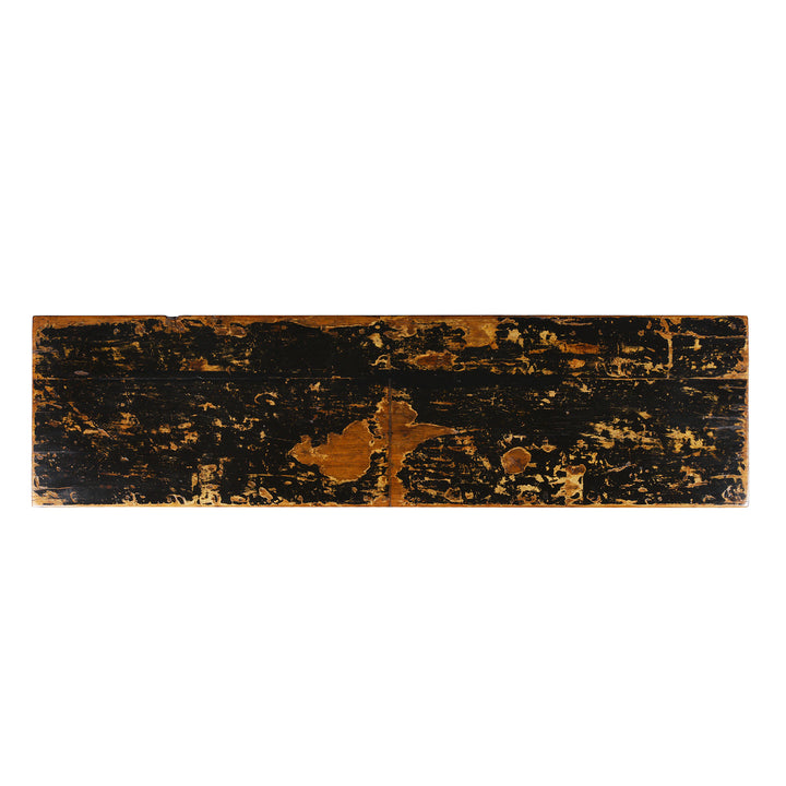 Top Down View Of Antique Painted Mongolian Grain Store Sideboard | Indigo Antiques