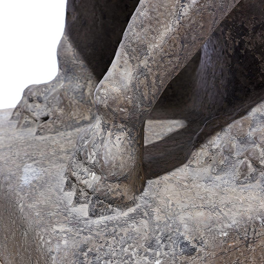 Paws Detail From Pair Of Stone Foo Dogs | Indigo Antiques