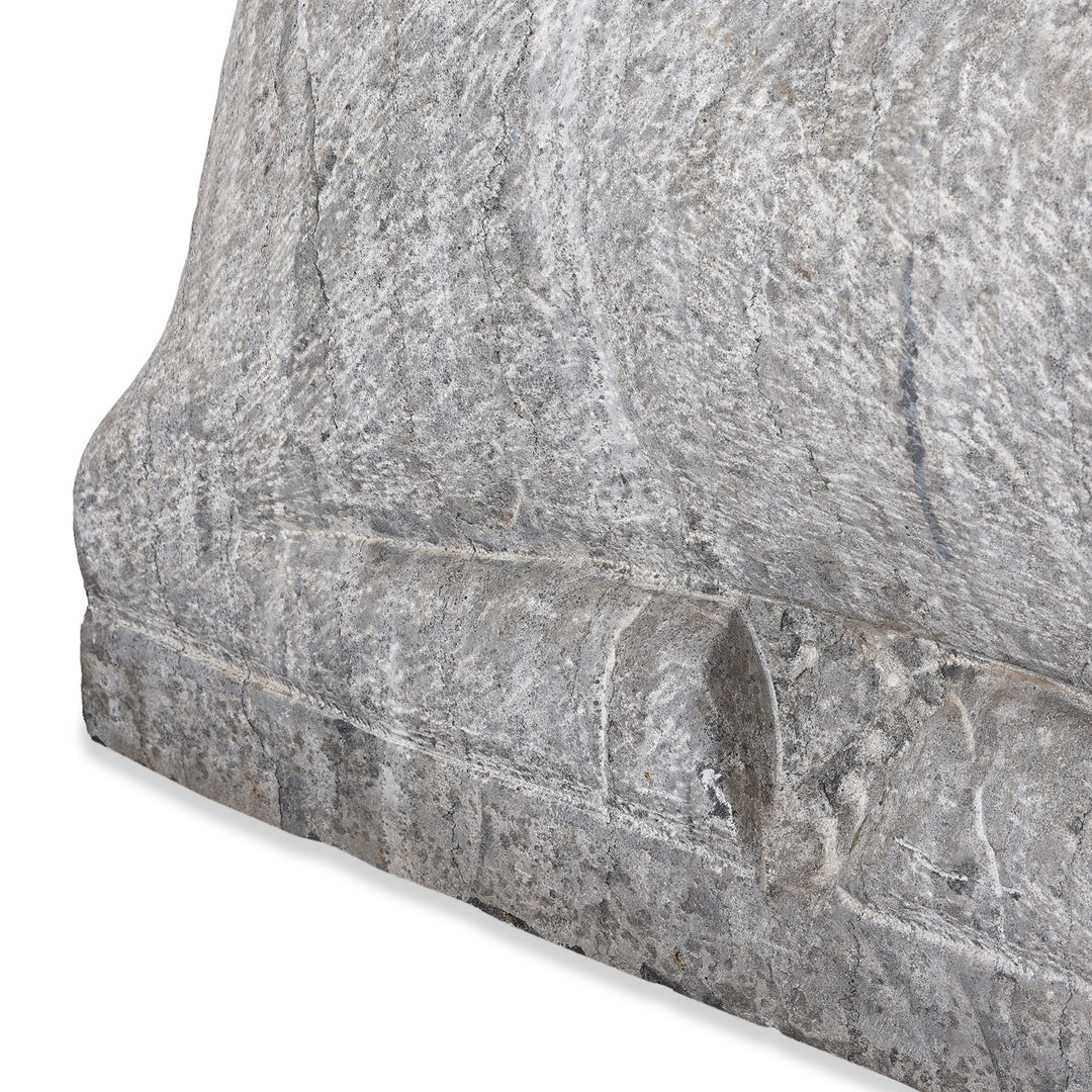 Carving Detail From Hand Carved Granite Ram From Hebei Province | Indigo Antiques