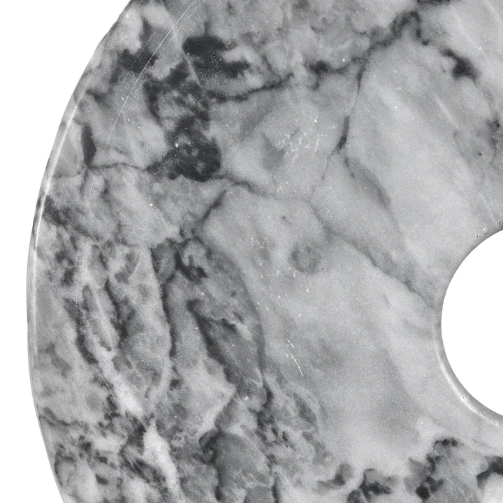 Marble Polished Marble Bi on Iron Stand | Indigo Antiques