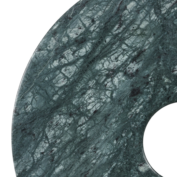 Green Polished Marble Bi on Iron Stand | Indigo Antiques