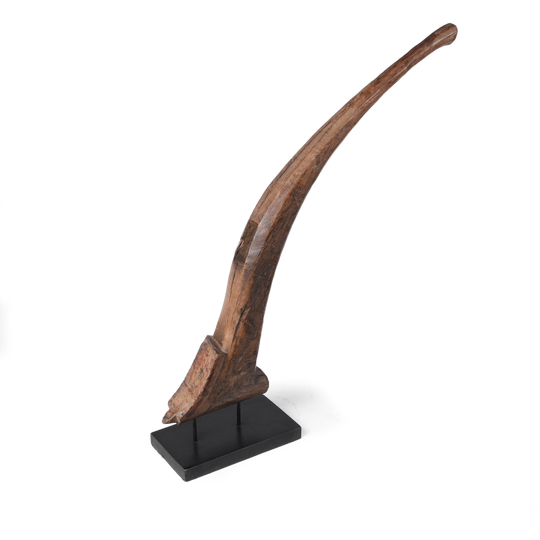 Option 4 Vintage Indonesian Plough Handles On Stand | Indigo Antiques