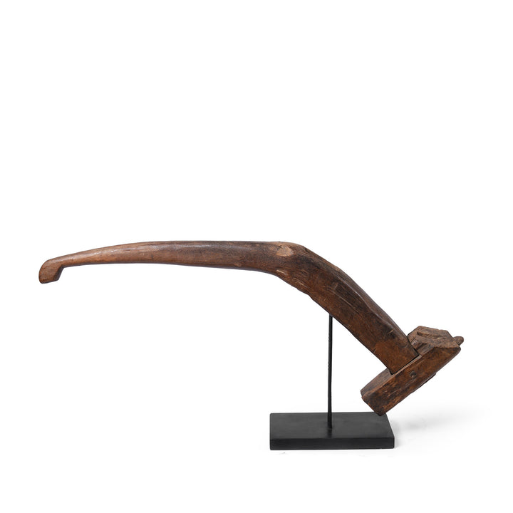 Option 1 Vintage Indonesian Plough Handles On Stand | Indigo Antiques