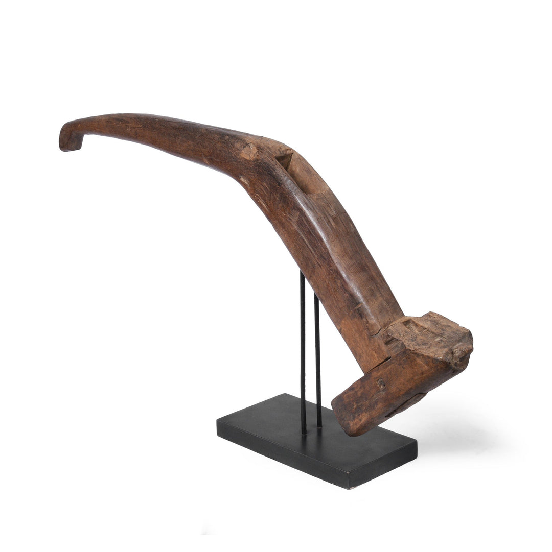 Option 1 Vintage Indonesian Plough Handles On Stand | Indigo Antiques