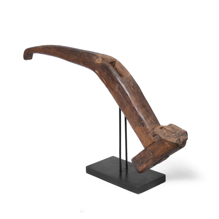 Option 1 Vintage Indonesian Plough Handles On Stand | Indigo Antiques