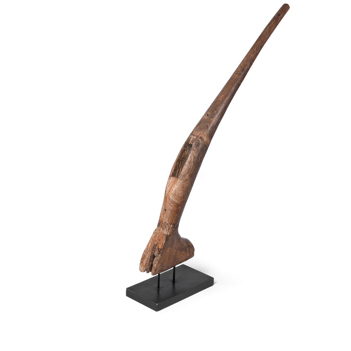 Option 3 Vintage Indonesian Plough Handles On Stand | Indigo Antiques