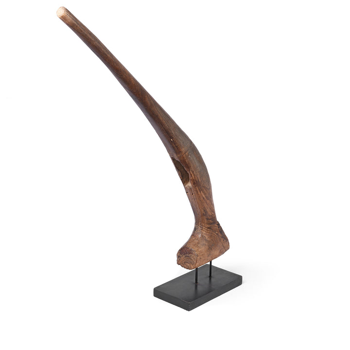 Option 3 Vintage Indonesian Plough Handles On Stand | Indigo Antiques