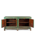 Vintage Mint Painted Sideboard From Shanxi