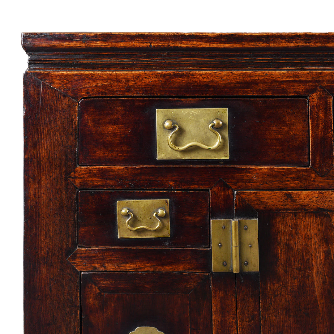 Corner Detail From Elm & Catalpa Sideboard From Tianjin | Indigo Antiques