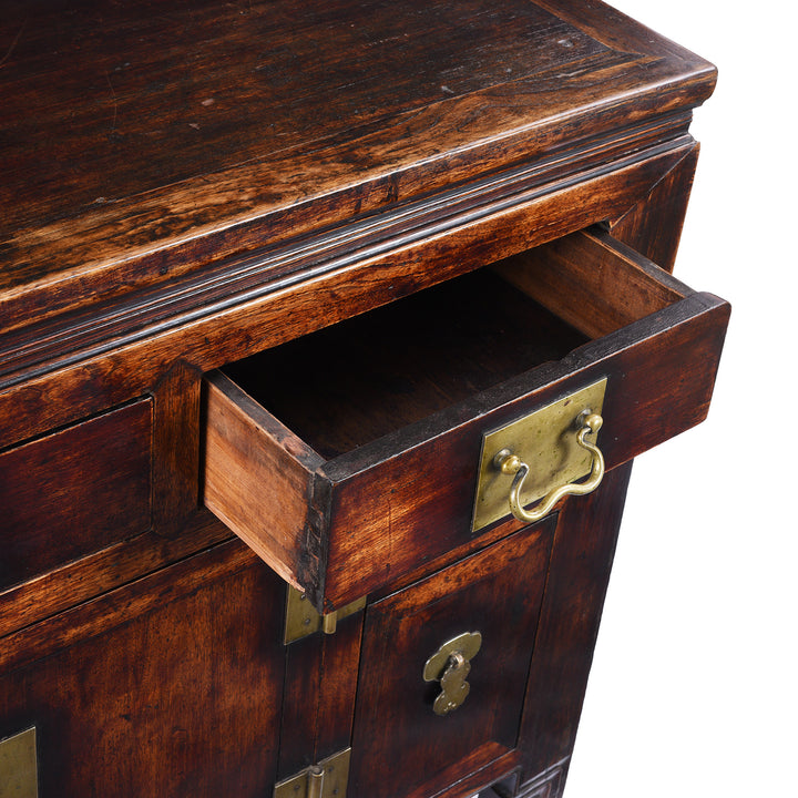 Drawer Detail From Elm & Catalpa Sideboard From Tianjin | Indigo Antiques