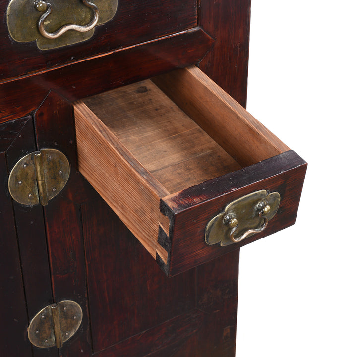 Small Drawer Detail From Antique Chinese Lacquered Sideboard | Indigo Antiques