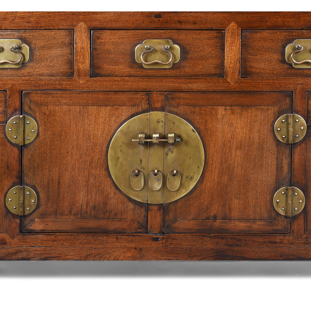 Catalpa Sideboard From Tianjin - 19th Century