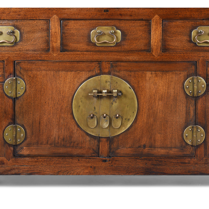 Catalpa Sideboard From Tianjin - 19th Century