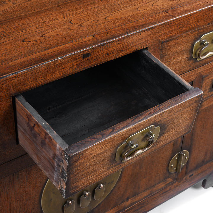 Catalpa Sideboard From Tianjin - 19th Century