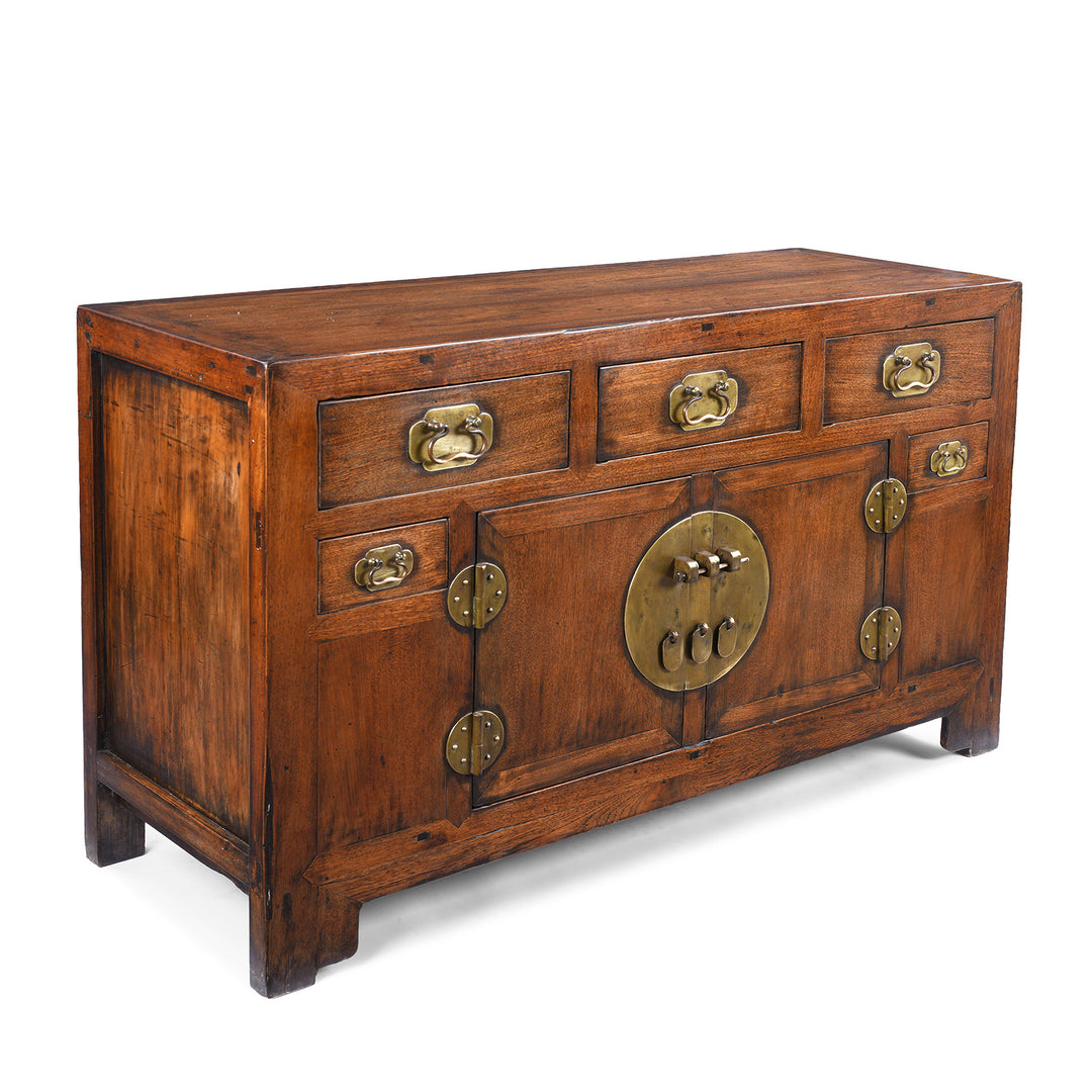 Catalpa Sideboard From Tianjin - 19th Century
