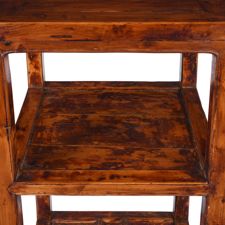 Shelf Detail From V1 19th Century Chinese Baimu Cypress Flower Stand With Shelf From Jiangsu Province Antique Furniture
