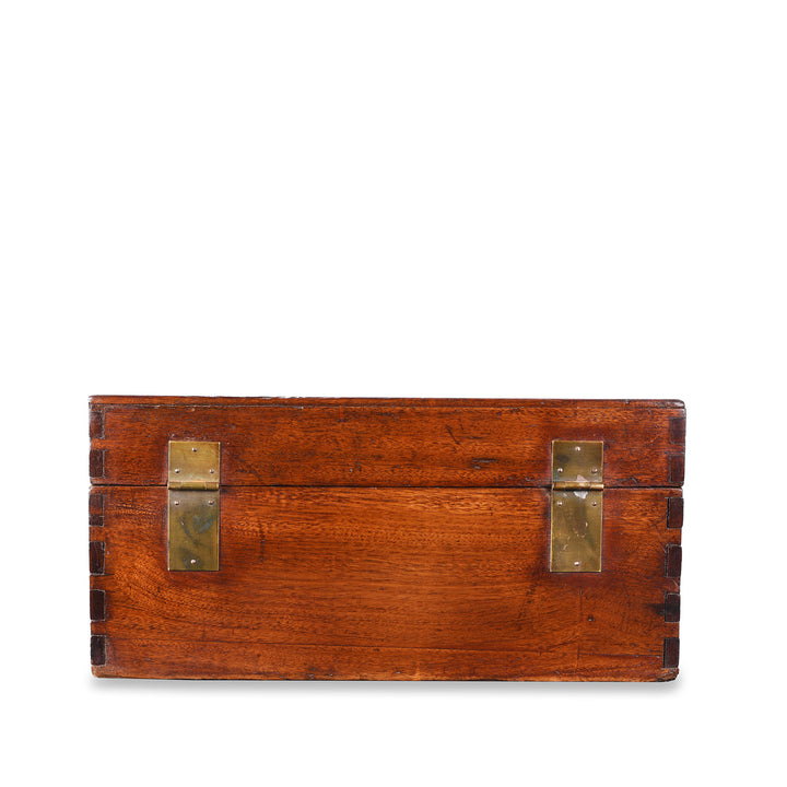 Back Of Small Antique Camphor Box From Tianjin | 19th Century