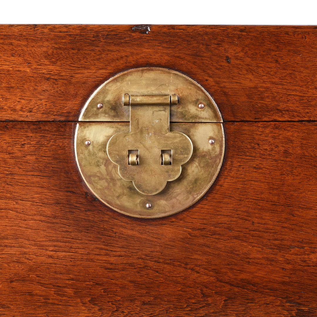 Locking Plate Detail From Antique Small Camphor Box From Tianjin | Indigo Antiques