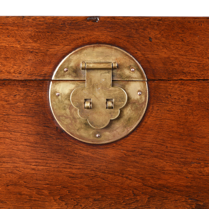 Locking Plate Detail From Antique Small Camphor Box From Tianjin | Indigo Antiques