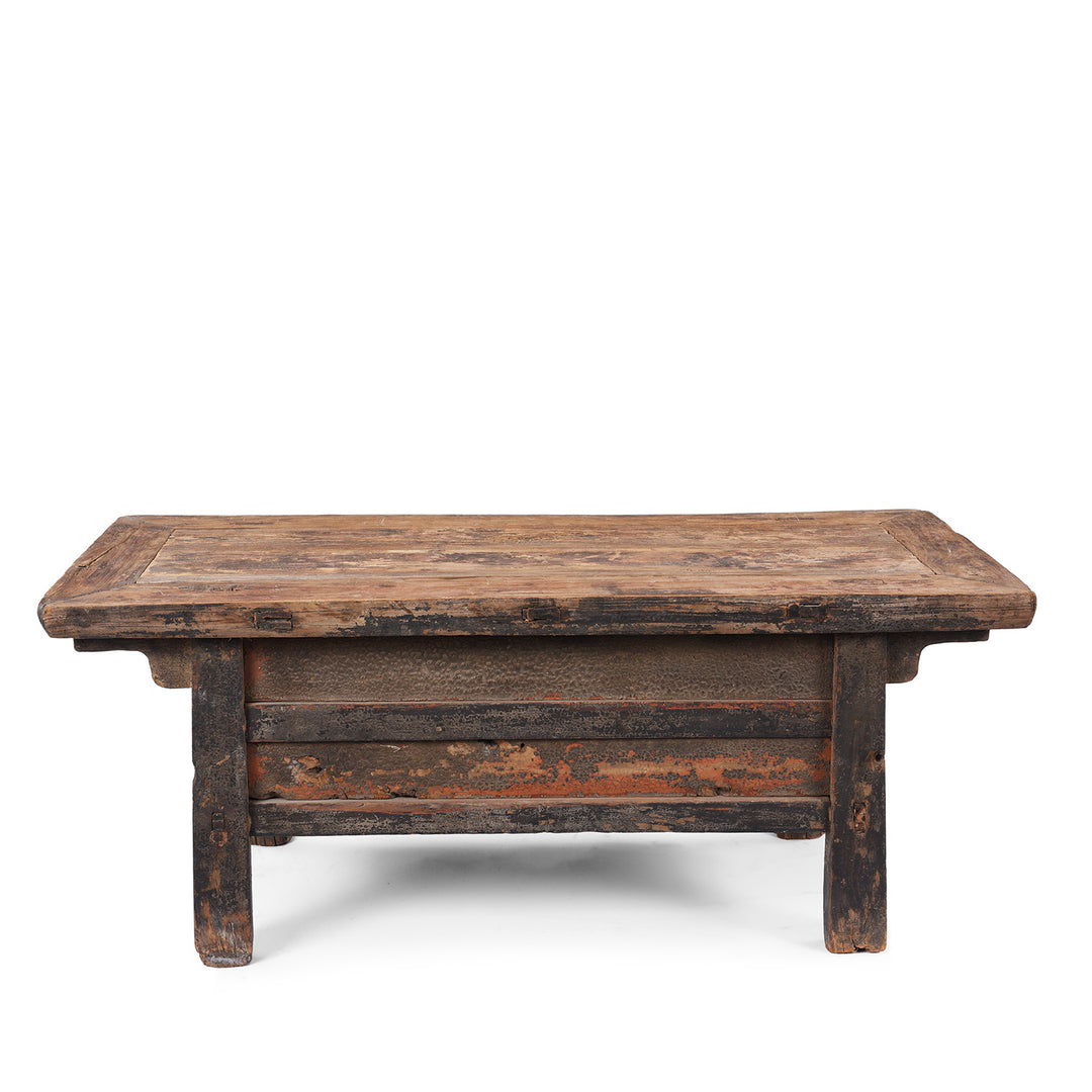 Back Of Antique Chinese Kang Table From Shanxi | Indigo Antiques