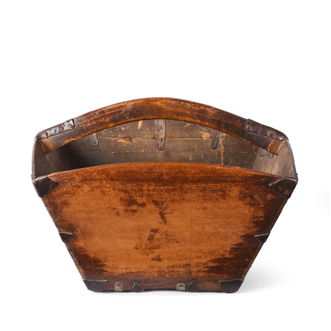 Vintage Chinese Market Trug | Indigo Antiques