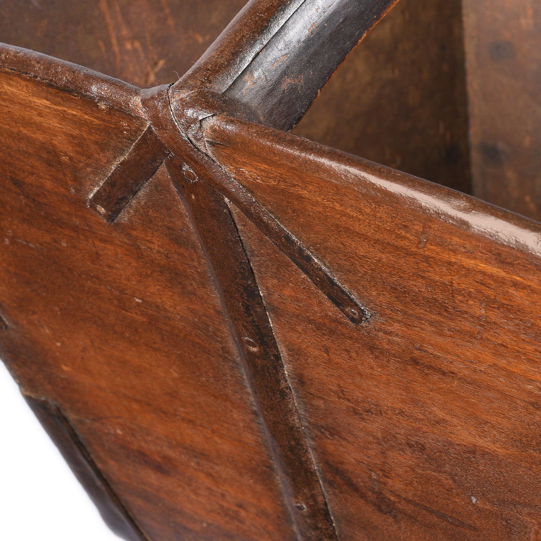 Joinery Detail From Antique Chinese Market Trug  | Indigo Antiques