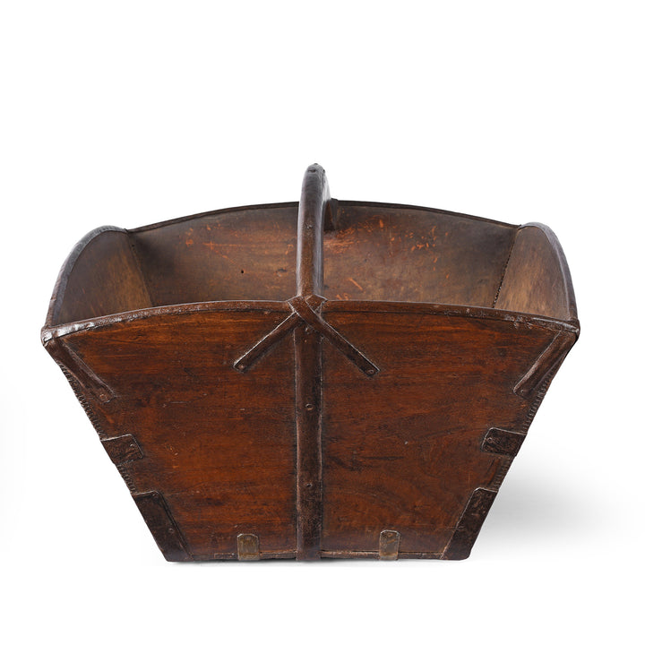 Antique Chinese Market Trug  | Indigo Antiques