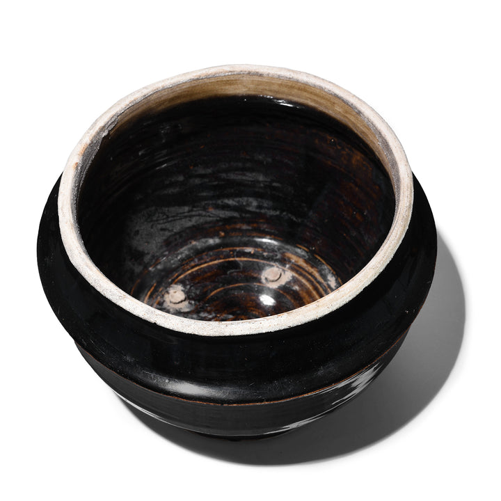 Interior Of Antique Storage Jar With Black Glaze From Shanxi | Indigo Antiques