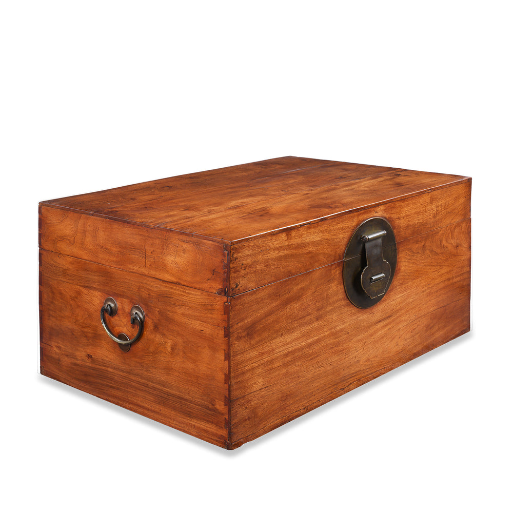 Angled View Of Antique Chinese Camphor Chest From Tianjin | Indigo Antiques