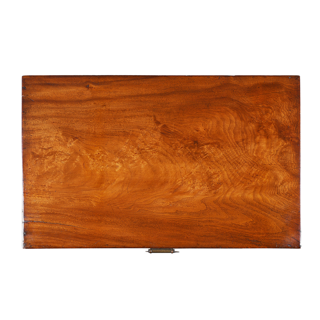 Single pink top on an Antique Chinese Camphor Chest From Tianjin | Indigo Antiques