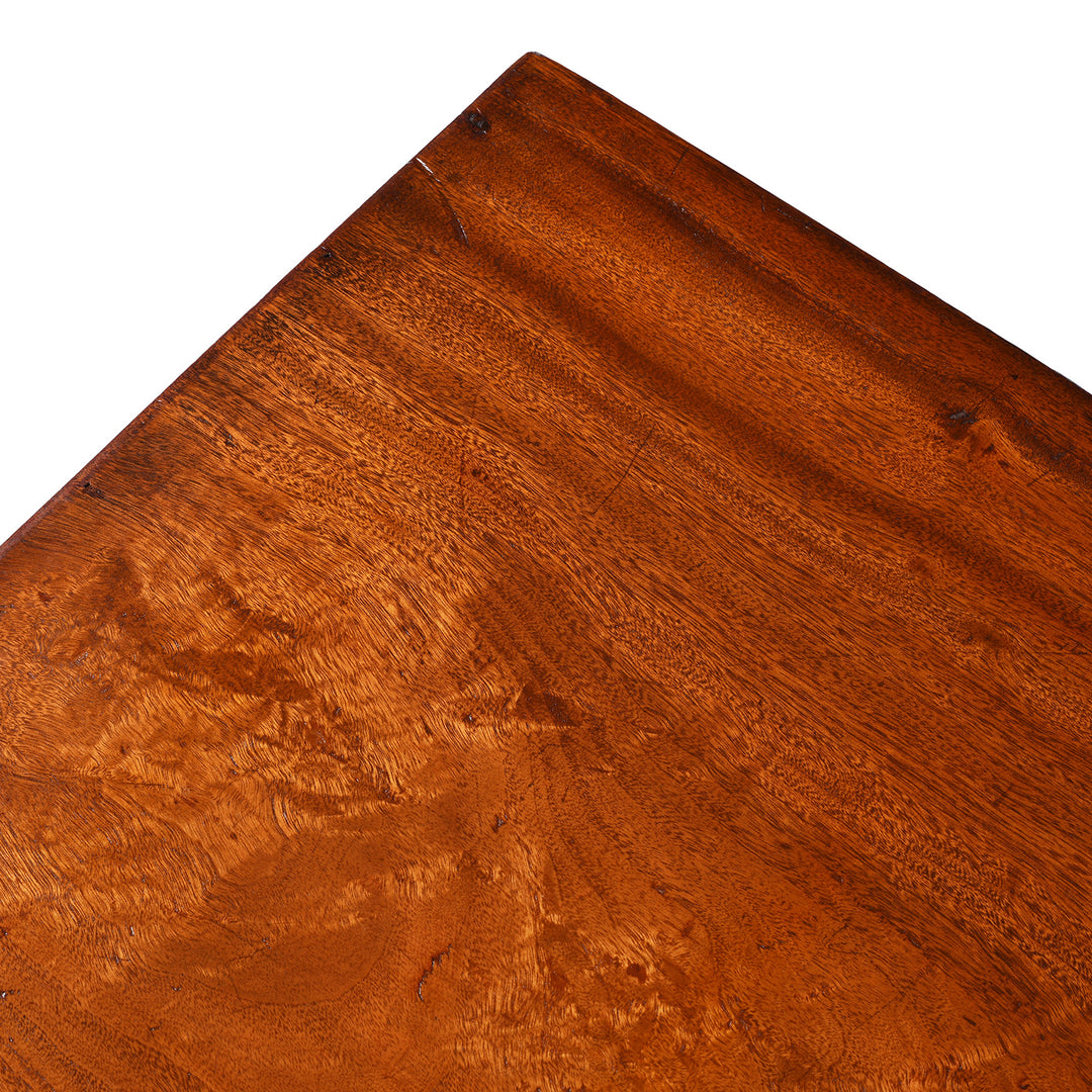 Top Corner Detail Of Antique Lacquered Chinese Camphor Chest From Tianjin | Indigo Antiques