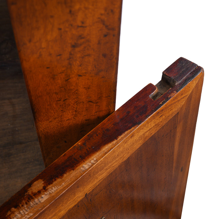 Door Locking Grove Detail From Nineteenth Century Tianjin Camphor Wood Sideboard With Removable Panels And Three Drawers | Indigo Antiques