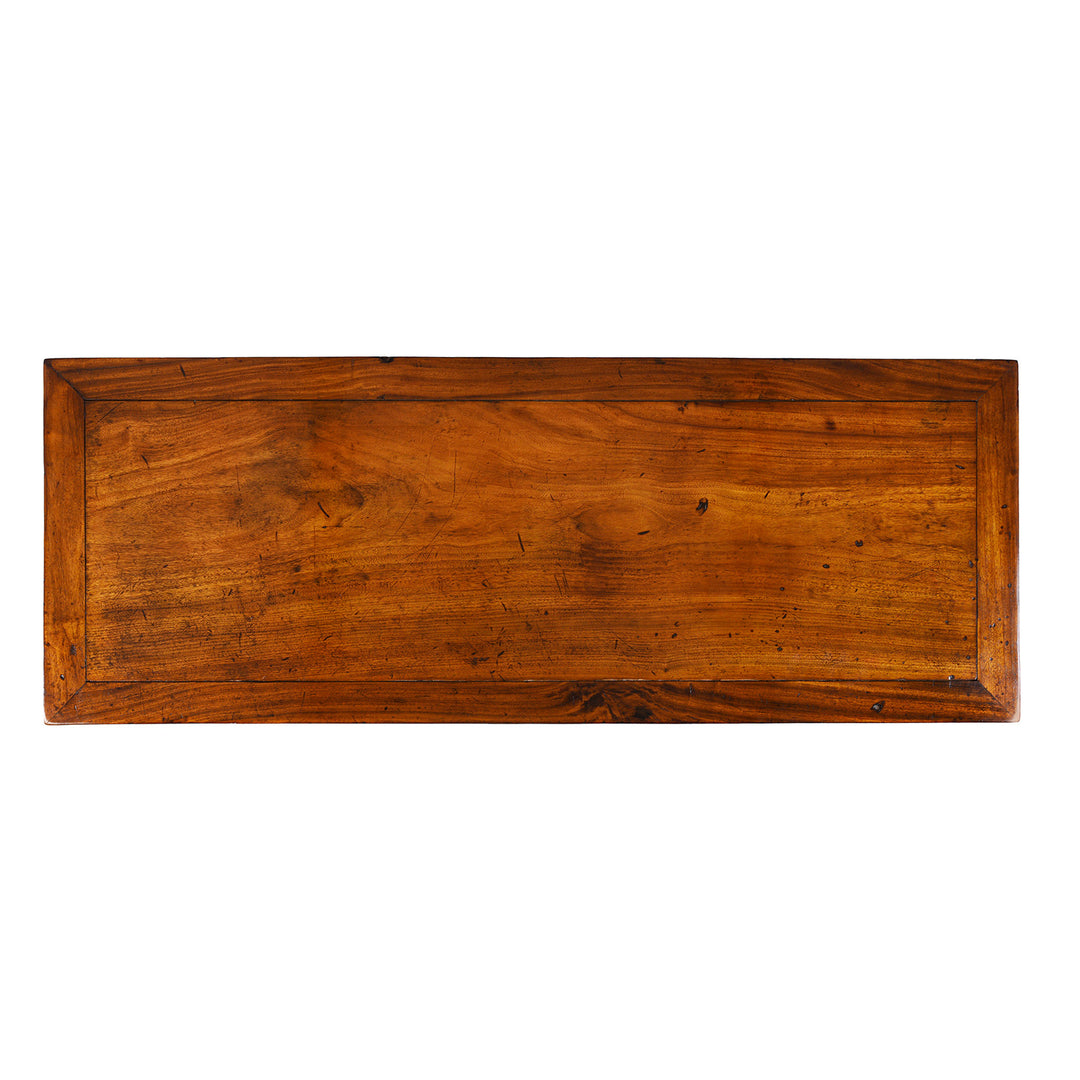 Top Down View Of Nineteenth Century Tianjin Camphor Wood Sideboard With Removable Panels And Three Drawers | Indigo Antiques