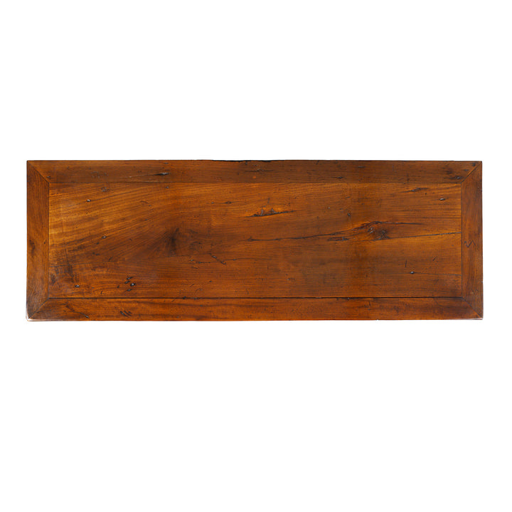 Top Down VIew Of Antique Chinese Tianjin Sideboard Made From Burr Camphor