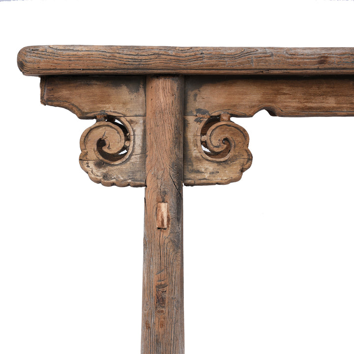 Detail From  Antique Chinese Elm Spring Bench | Indigo Antiques