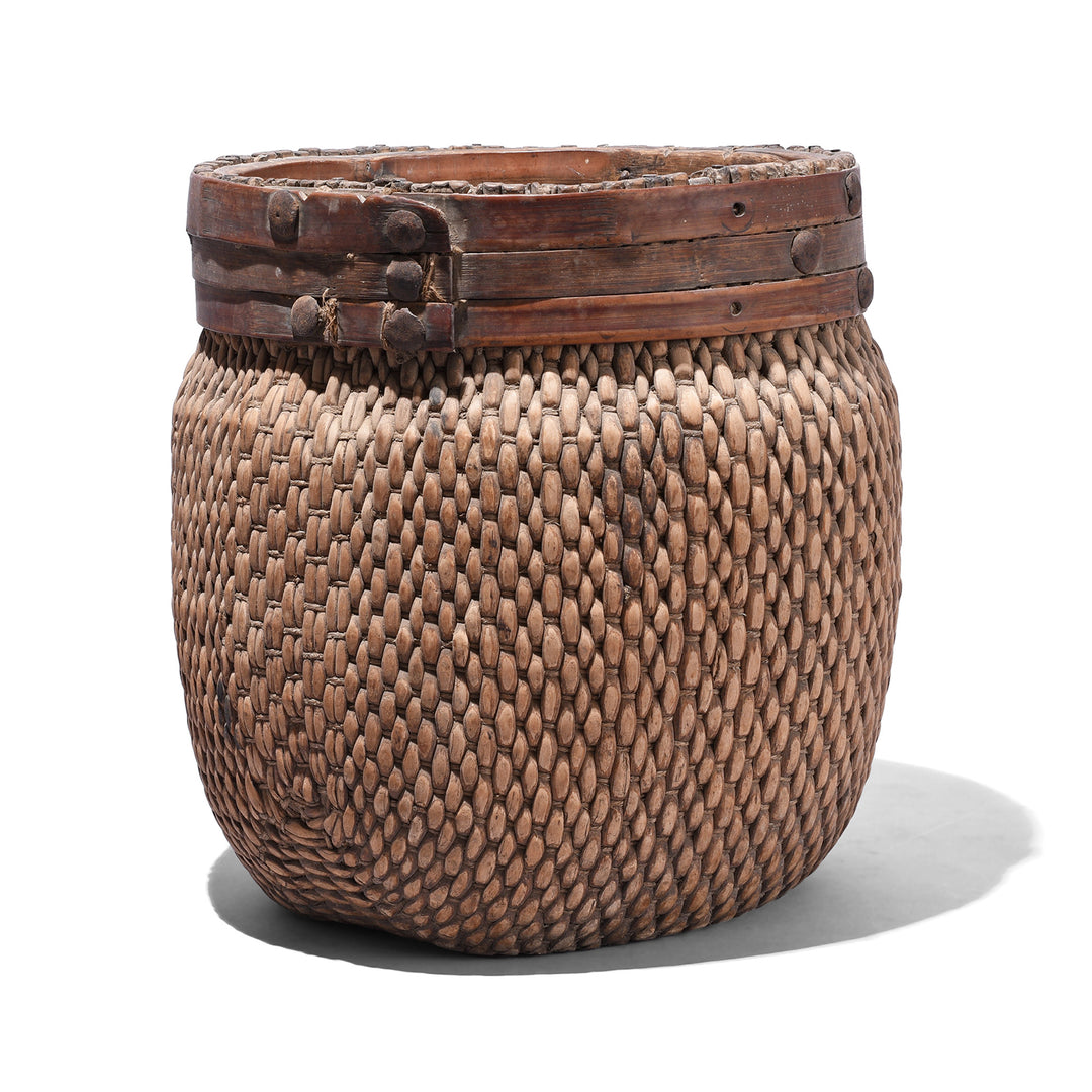 Antique Woven Willow Basket | Indigo Antiques