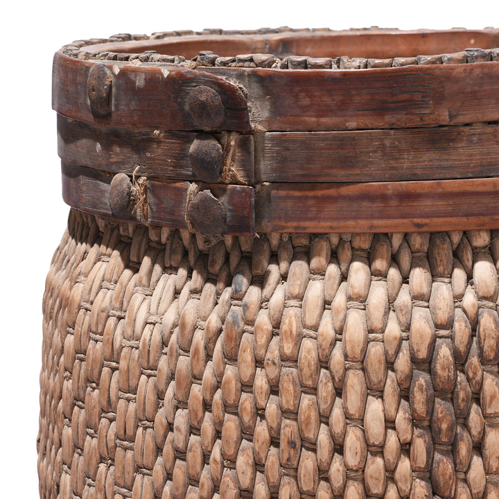Detail From Antique Woven Willow Basket | Indigo Antiques